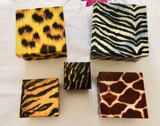Cajas / joyeros decoradas 5 uds