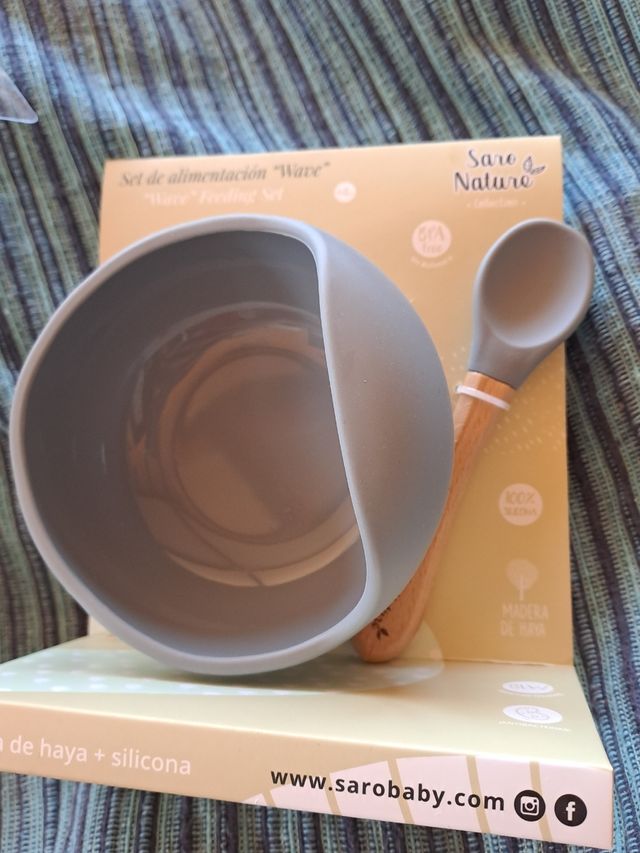 Set alimentación 2 piezas silicona Saro