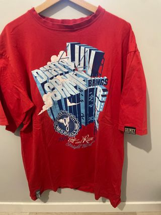 Camiseta Grimey roja XXXL marca rapera