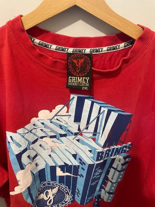 Camiseta Grimey roja XXXL marca rapera