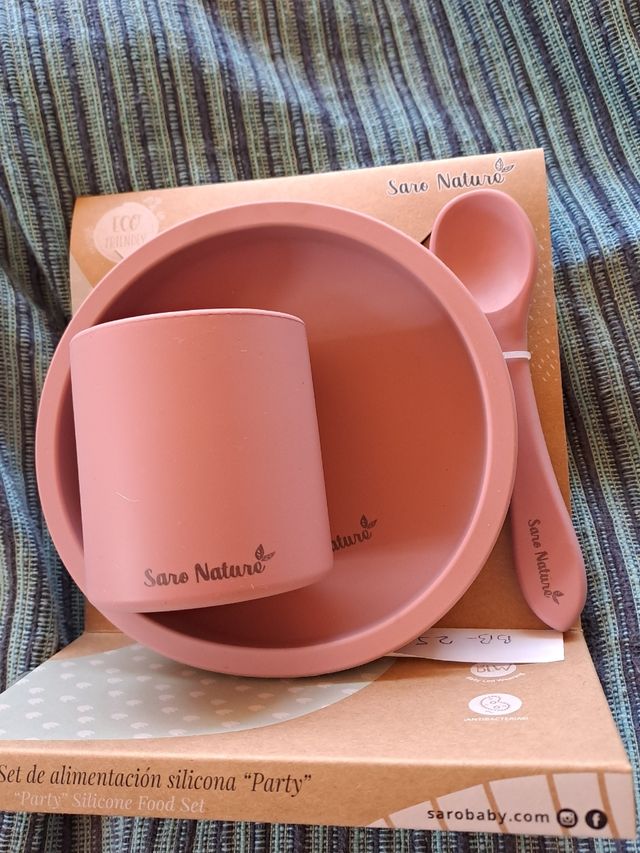 Set alimentación 3 piezas silicona Saro