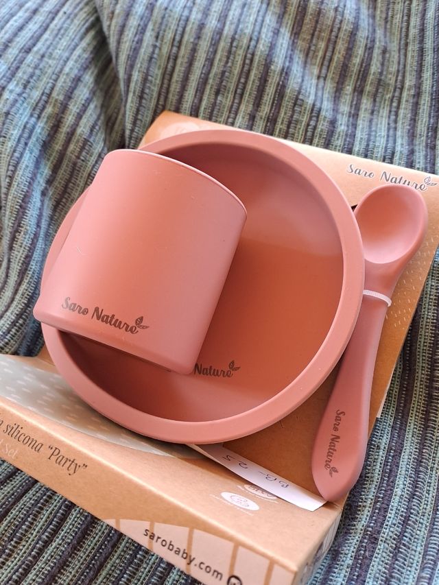 Set alimentación 3 piezas silicona Saro
