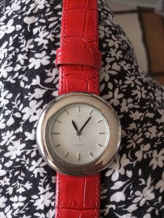 Orologio vintage donna rosso