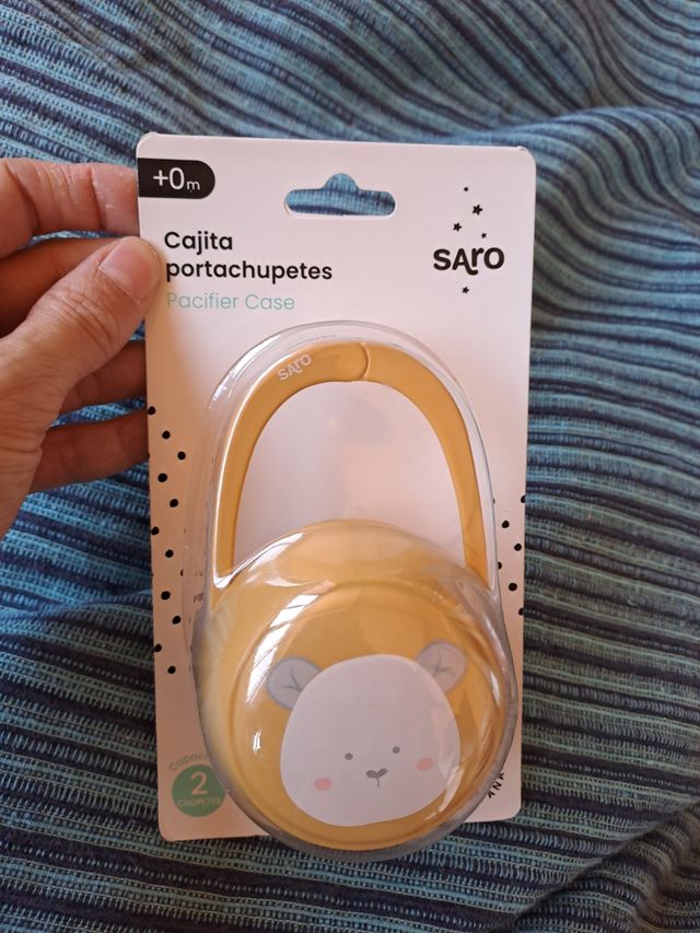 Caja Porta Chupetes Mostaza Saro