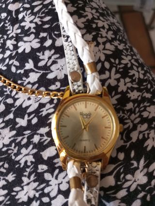 Orologio oro e bianco