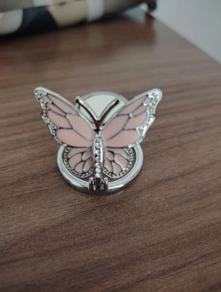 Porta telefono farfalla rosa