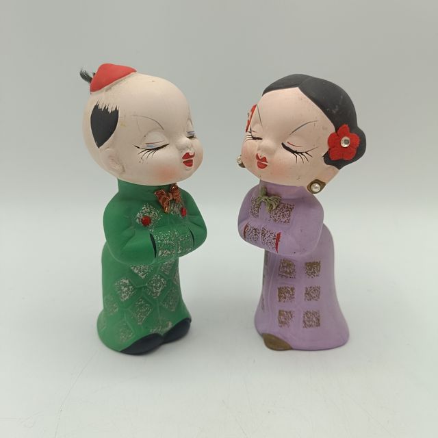 Muñecos besucones vintage de