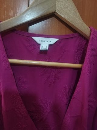 Vestido midi Cortefiel morado