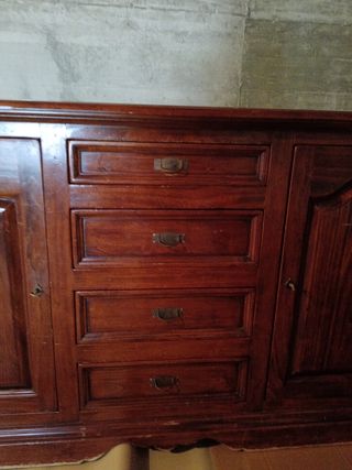 Credenza legno arte povera