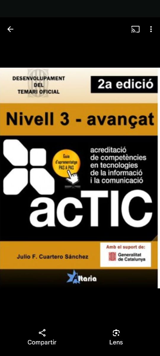 Curso online y libro Certificacions ACTIC.: Nivell