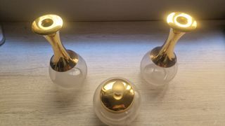 Juego tocador vintage dorado