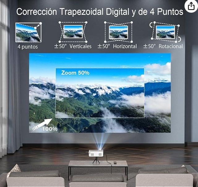 Proyector WiFi Bluetooth 5G FullHD NUEVO 70%Descue