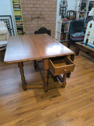 Mesa extensible madera maciza