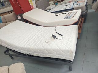 Cama articulada eléctrica y colchón 90x190/180cm