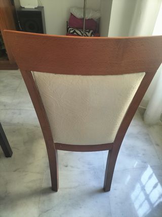 Conjunto 6 sillas comedor madera 