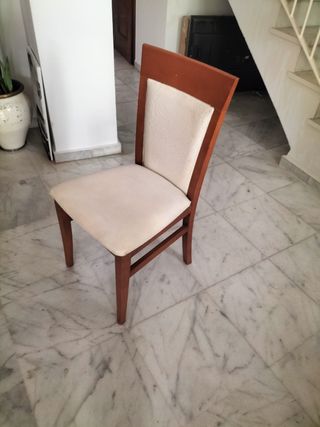 Conjunto 6 sillas comedor madera 
