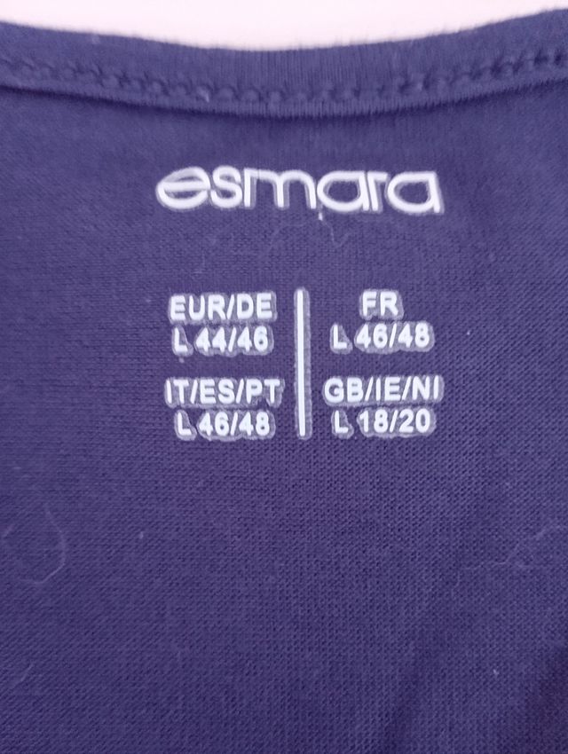 Camiseta azul marino - Talla L