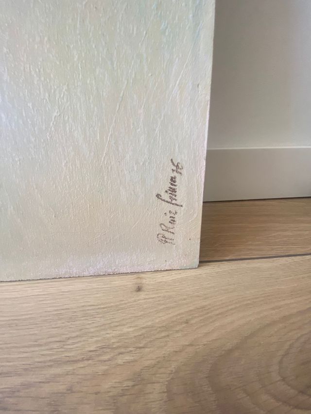 Cuadro Mujer Pelo Rojo - Óleo s. XX Año 76