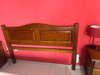 Dos dormitorios: matrimonio y solteros madera