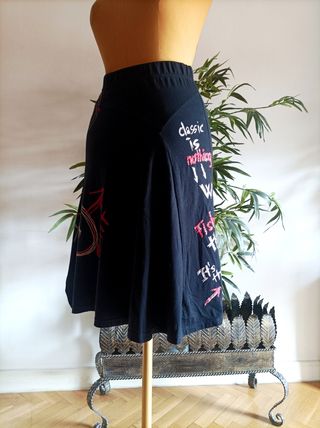 Falda negra Desigual - Talla única