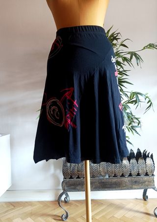 Falda negra Desigual - Talla única
