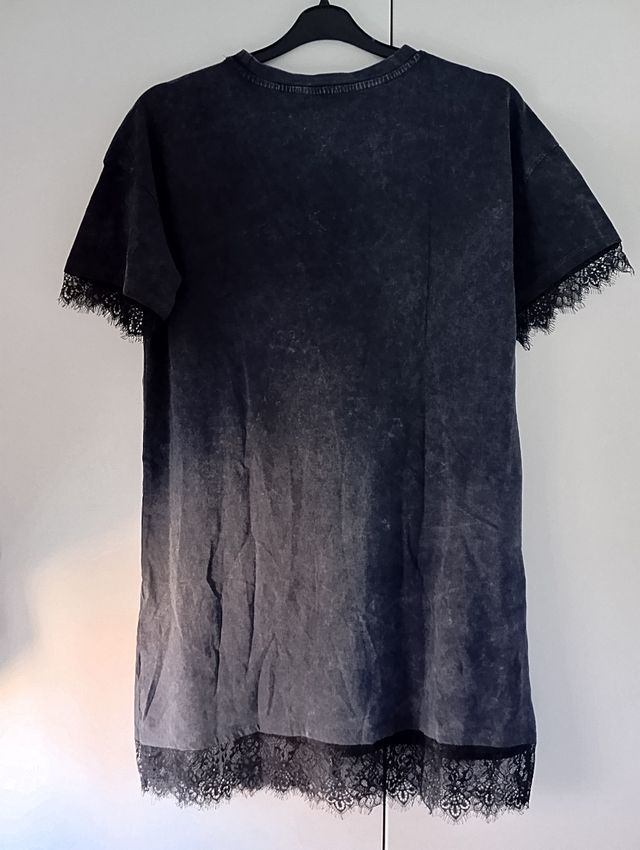 Vestido camiseta gris