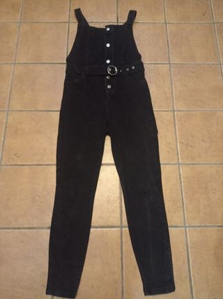 Mono vaquero negro Stradivarius M