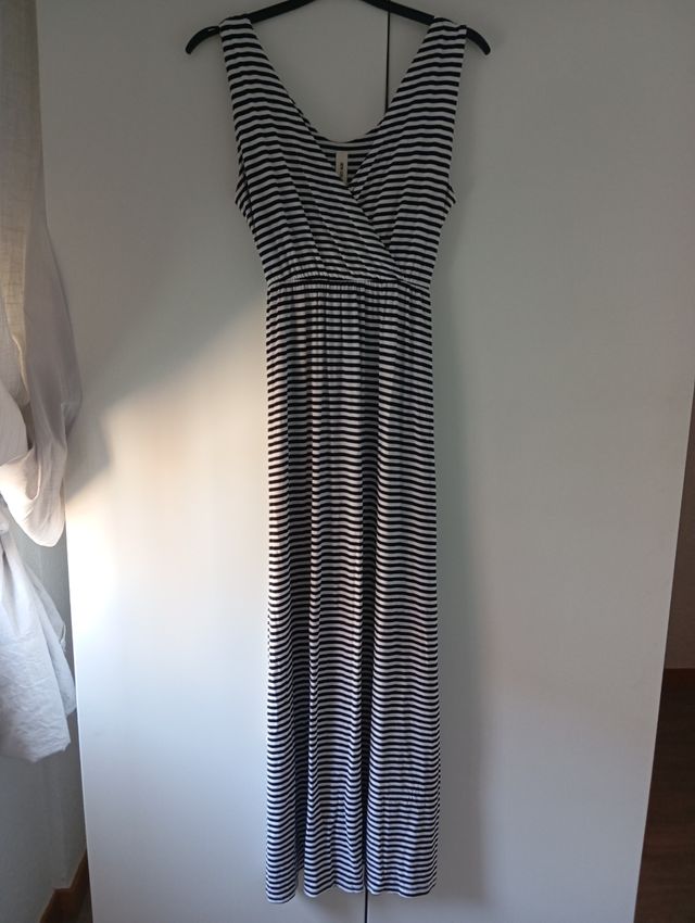 Vestido rayas negro blanco