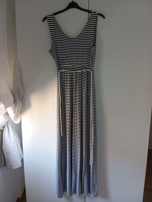 Vestido rayas negro blanco