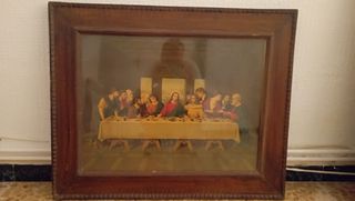 Cuadro antiguo Última Cena.