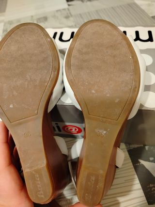 Sandali Bata bianchi estivi n°36