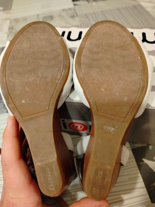 Sandali Bata bianchi estivi n°36