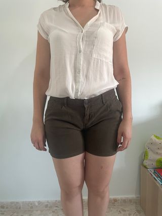 Shorts caqui Shana mujer