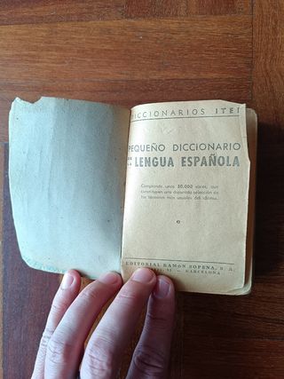 Pequeño diccionario de la lengua española