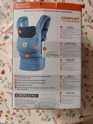 Ergobaby Portabebés azul vaquero 