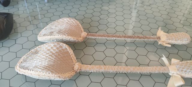 Hormas zapatos beige/doradas