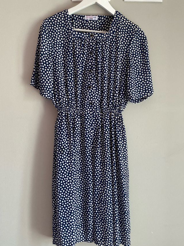 Vestido SusiSweetdress Vintage (azul y blanco)