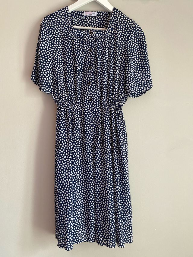 Vestido SusiSweetdress Vintage (azul y blanco)