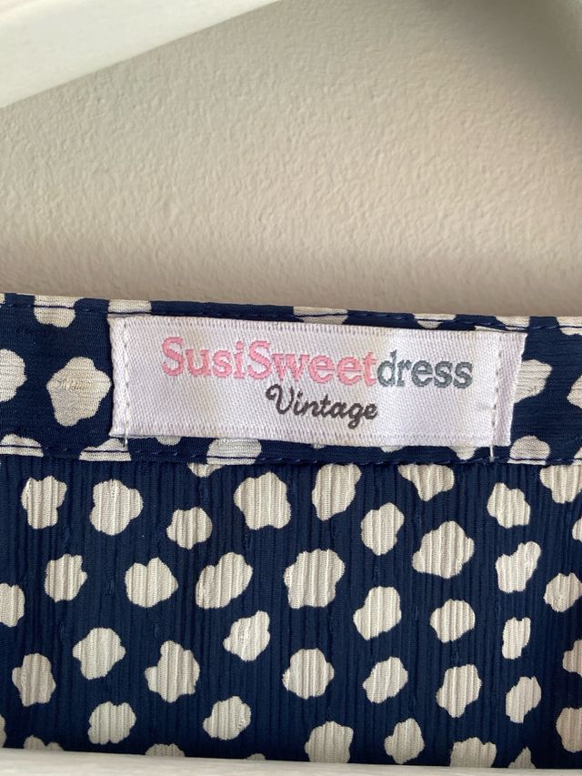 Vestido SusiSweetdress Vintage (azul y blanco)