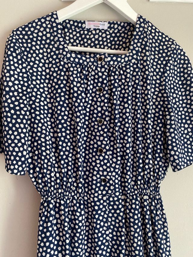 Vestido SusiSweetdress Vintage (azul y blanco)
