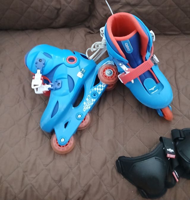 Patines Oxelo Play 3-34 Protecciones Casco