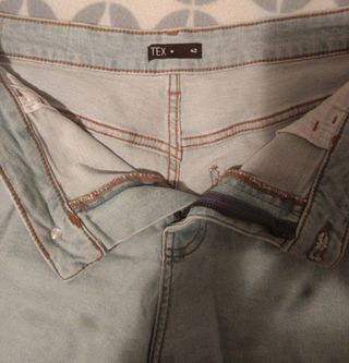 Bermuda vaquera celeste