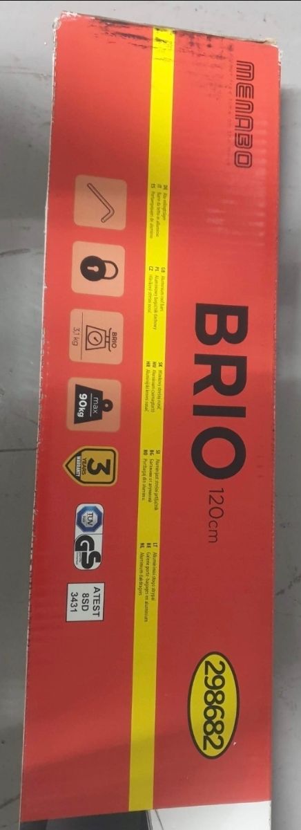 Baca Menabo Brio 120 cm aluminio con llave (nueva)