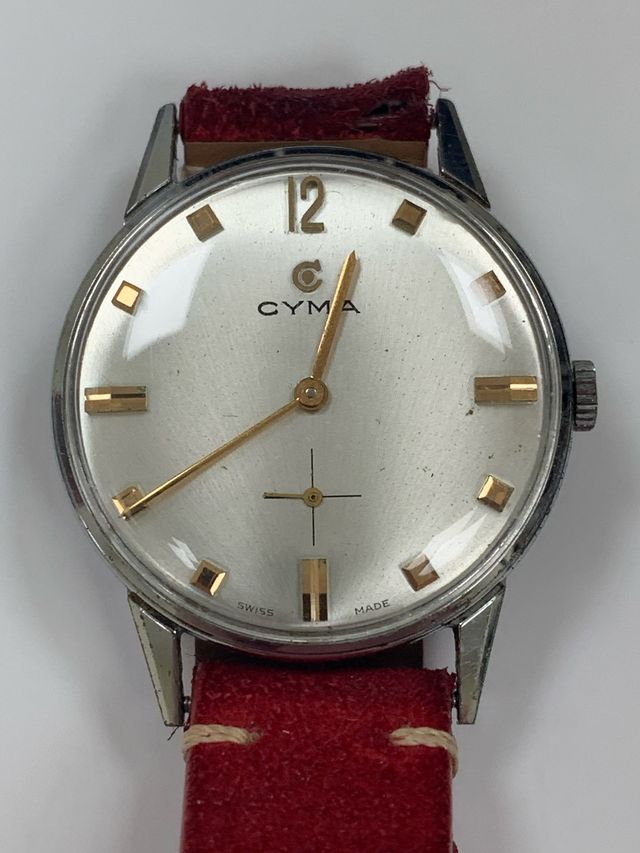 Reloj Cyma vintage, de carga manual. Cal. R. 107