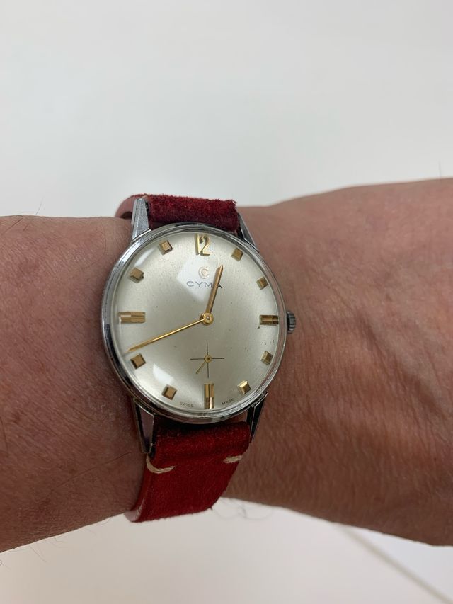 Reloj Cyma vintage, de carga manual. Cal. R. 107