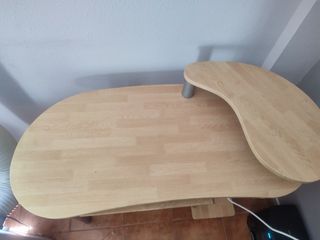 Mesa escritorio - madera y metal