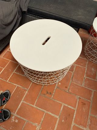 Mesa centro IKEA blanca KVISTBRO