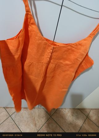 Canotta premaman arancione