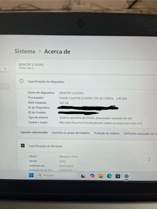 Portátil Toshiba Z40 - i5, 16GB RAM, SSD 128GB