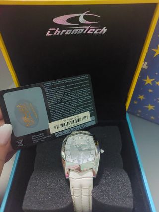 Orologio Chronotech bianco e argento